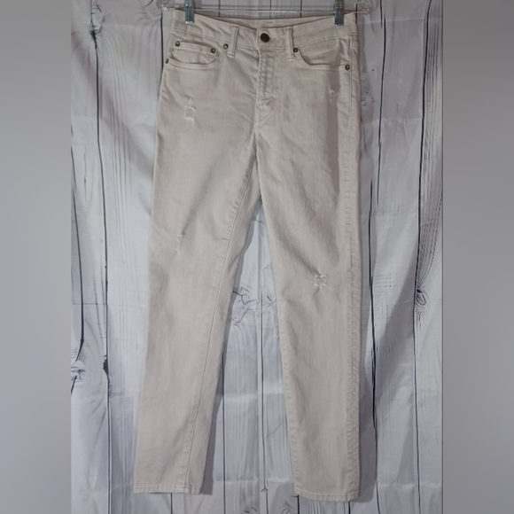 American Eagle Airflex + Cream Distressed  Skinny Jeans - Picture 1 of 15